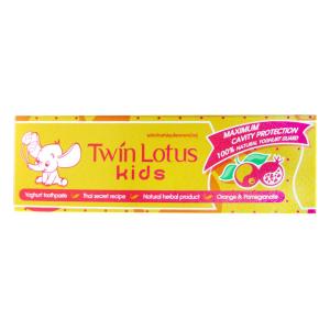 Детская зубная паста TWIN LOTUS Апельсин и Гранат от 3 до 10лет